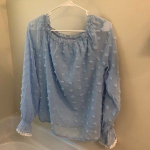 Off the shoulder blouse